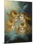 Heads of Angels - Portrait of Miss Francis Isabel Ker Gorden-Sir Joshua Reynolds-Mounted Giclee Print