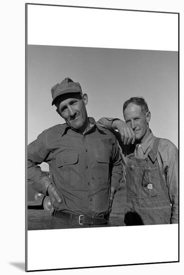 Heads of Families on the Mineral King Cooperative Farm.-Dorothea Lange-Mounted Art Print
