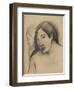 Heads of Tahitian Women, Frontal and Profile Views, 1891-93-Paul Gauguin-Framed Giclee Print