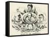 Heads of the Democracy, 1864-null-Framed Stretched Canvas