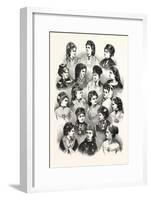 Heads of the Fair Sex. Hair-null-Framed Giclee Print