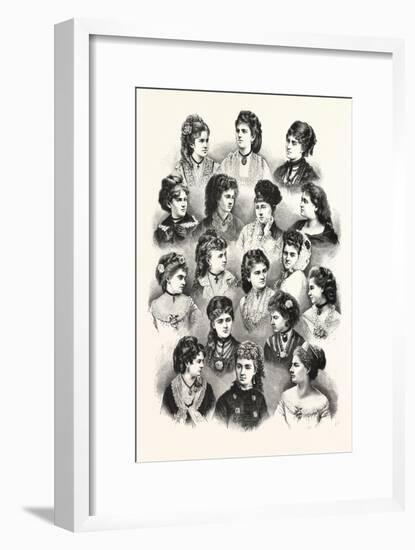 Heads of the Fair Sex. Hair-null-Framed Giclee Print