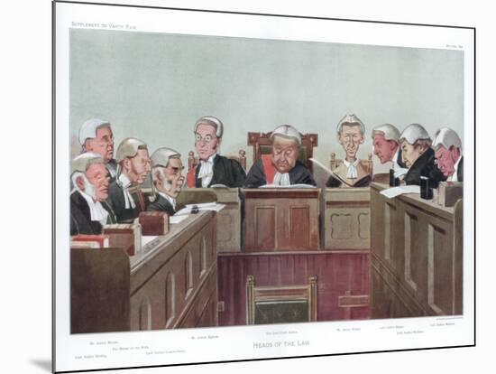 Heads of the Law, 1902-Spy-Mounted Giclee Print