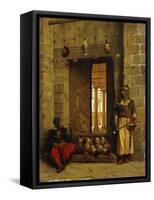 Heads of the Rebel Beys at the Mosque-El Assaneyn-Jean Leon Gerome-Framed Stretched Canvas