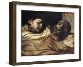 Heads of Torture Victims, Study for the Raft of the Medusa-Théodore Géricault-Framed Giclee Print