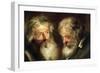 Heads of Two Old Men-Jacob Jordaens-Framed Giclee Print