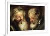 Heads of Two Old Men-Jacob Jordaens-Framed Giclee Print