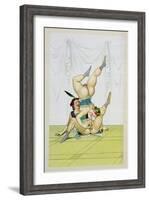 Headstand, Published 1835, Reprinted in 1908-Peter Fendi-Framed Giclee Print