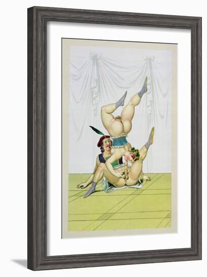 Headstand, Published 1835, Reprinted in 1908-Peter Fendi-Framed Giclee Print