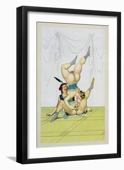 Headstand, Published 1835, Reprinted in 1908-Peter Fendi-Framed Giclee Print