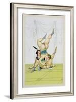 Headstand, Published 1835, Reprinted in 1908-Peter Fendi-Framed Giclee Print