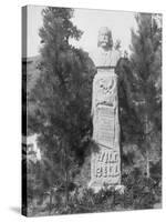 Headstone of Wild Bill Hickock's Grave Photograph - Deadwood, SD-Lantern Press-Stretched Canvas