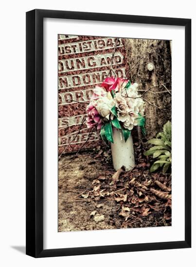 Headstones in Graveyard-Steven Allsopp-Framed Photographic Print