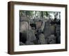 Headstones in the Graveyard of the Jewish Cemetery, Josefov, Prague, Czech Republic-Richard Nebesky-Framed Photographic Print