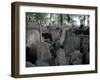 Headstones in the Graveyard of the Jewish Cemetery, Josefov, Prague, Czech Republic-Richard Nebesky-Framed Photographic Print