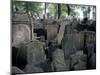 Headstones in the Graveyard of the Jewish Cemetery, Josefov, Prague, Czech Republic-Richard Nebesky-Mounted Photographic Print