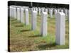 Headstones Mark the Graves of Veterans and their Loved Ones at Barrancas National Cemetery, Naval A-Steven Frame-Stretched Canvas