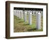 Headstones Mark the Graves of Veterans and their Loved Ones at Barrancas National Cemetery, Naval A-Steven Frame-Framed Photographic Print