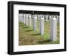 Headstones Mark the Graves of Veterans and their Loved Ones at Barrancas National Cemetery, Naval A-Steven Frame-Framed Photographic Print