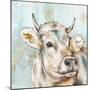 Headstrong Cow I-Eva Watts-Mounted Art Print