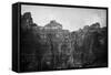 Headwall at Iceberg Lake-searagen-Framed Stretched Canvas