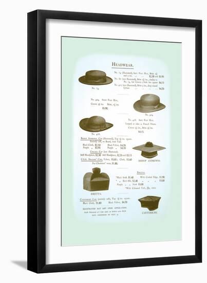 Headwear-null-Framed Art Print