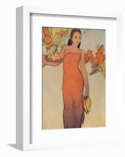 Healani, Royal Hawaiian Hotel Menu Cover c.1950s-John Kelly-Framed Art Print