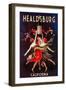 Healdsburg, California - Women Dancing with Wine-Lantern Press-Framed Art Print