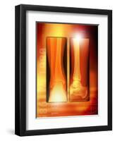 Healing Ankle Fracture, X-ray-Miriam Maslo-Framed Premium Photographic Print