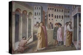 Healing of the Crippled Man, 1424-25-Masolino Da Panicale-Stretched Canvas