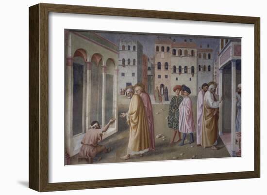 Healing of the Crippled Man, 1424-25-Masolino Da Panicale-Framed Art Print