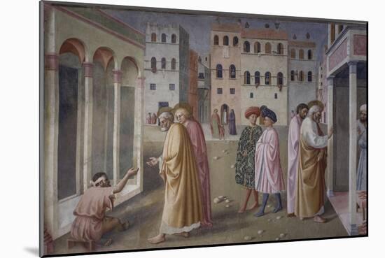 Healing of the Crippled Man, 1424-25-Masolino Da Panicale-Mounted Art Print