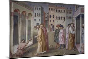 Healing of the Crippled Man, 1424-25-Masolino Da Panicale-Mounted Art Print