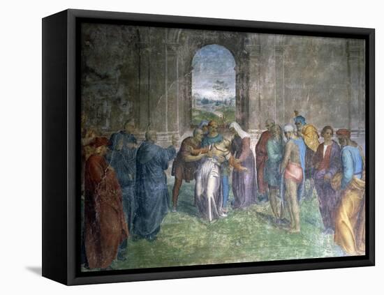 Healing of the Possessed Woman, 1509-1510-Andrea Di Cione Orcagna-Framed Stretched Canvas