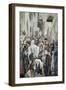 Healing of the Woman with an Issue of Blood-James Tissot-Framed Giclee Print