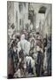 Healing of the Woman with an Issue of Blood-James Tissot-Mounted Giclee Print