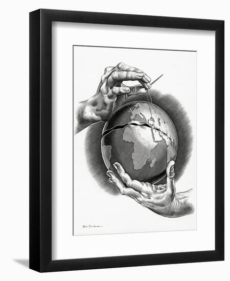 Healing the World, Conceptual Artwork-Bill Sanderson-Framed Premium Photographic Print