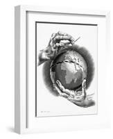 Healing the World, Conceptual Artwork-Bill Sanderson-Framed Photographic Print