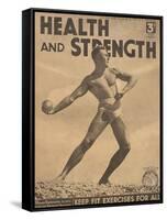 Health and Strength, Body Building Fitness Exercise Gay Magazine, UK, 1938-null-Framed Stretched Canvas