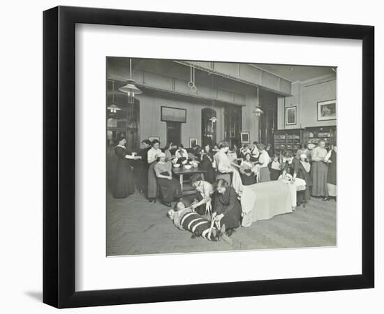 Health Class, Cosway Street Evening Institute for Women, London, 1914-null-Framed Photographic Print