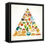 Health Food Pyramid-Marish-Framed Stretched Canvas