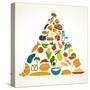 Health Food Pyramid-Marish-Stretched Canvas