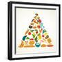 Health Food Pyramid-Marish-Framed Art Print