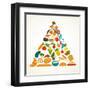 Health Food Pyramid-Marish-Framed Art Print