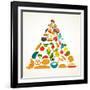 Health Food Pyramid-Marish-Framed Art Print