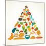 Health Food Pyramid-Marish-Mounted Art Print