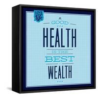 Health Is the Best Wealth 1-Lorand Okos-Framed Stretched Canvas