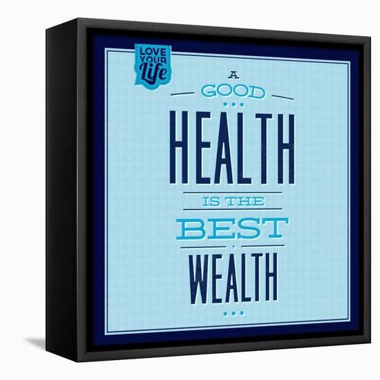 Health Is the Best Wealth 1-Lorand Okos-Framed Stretched Canvas