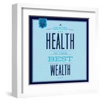 Health Is the Best Wealth 1-Lorand Okos-Framed Art Print