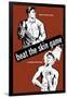 Health Propaganda Poster of a Worker Dressing in Clean Clothes and a Man Showering-null-Framed Art Print